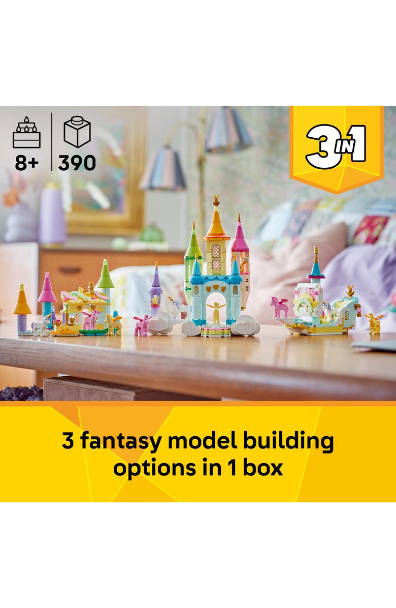 LEGO<sup>®</sup> 3+ Creator<sup>™</sup> 3-in-1 Unicorn Castle - 31175, Alternate, color, Multi