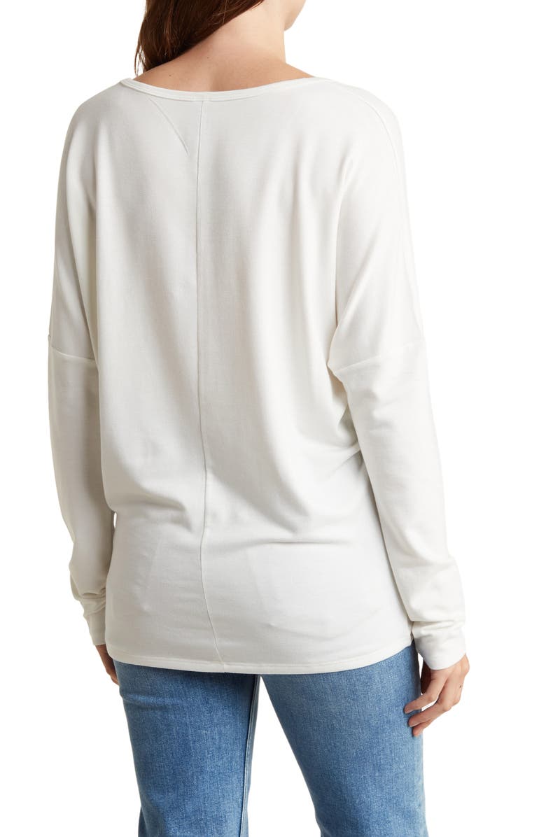 GO COUTURE Spring V-Neck Long Sleeve Pullover, Alternate, color,