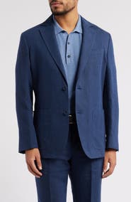 Nordstrom Henrik Trim Fit Solid Italian Linen Suit Separate Jacket