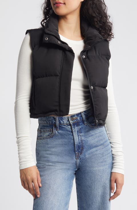 Crop Puffer Vest