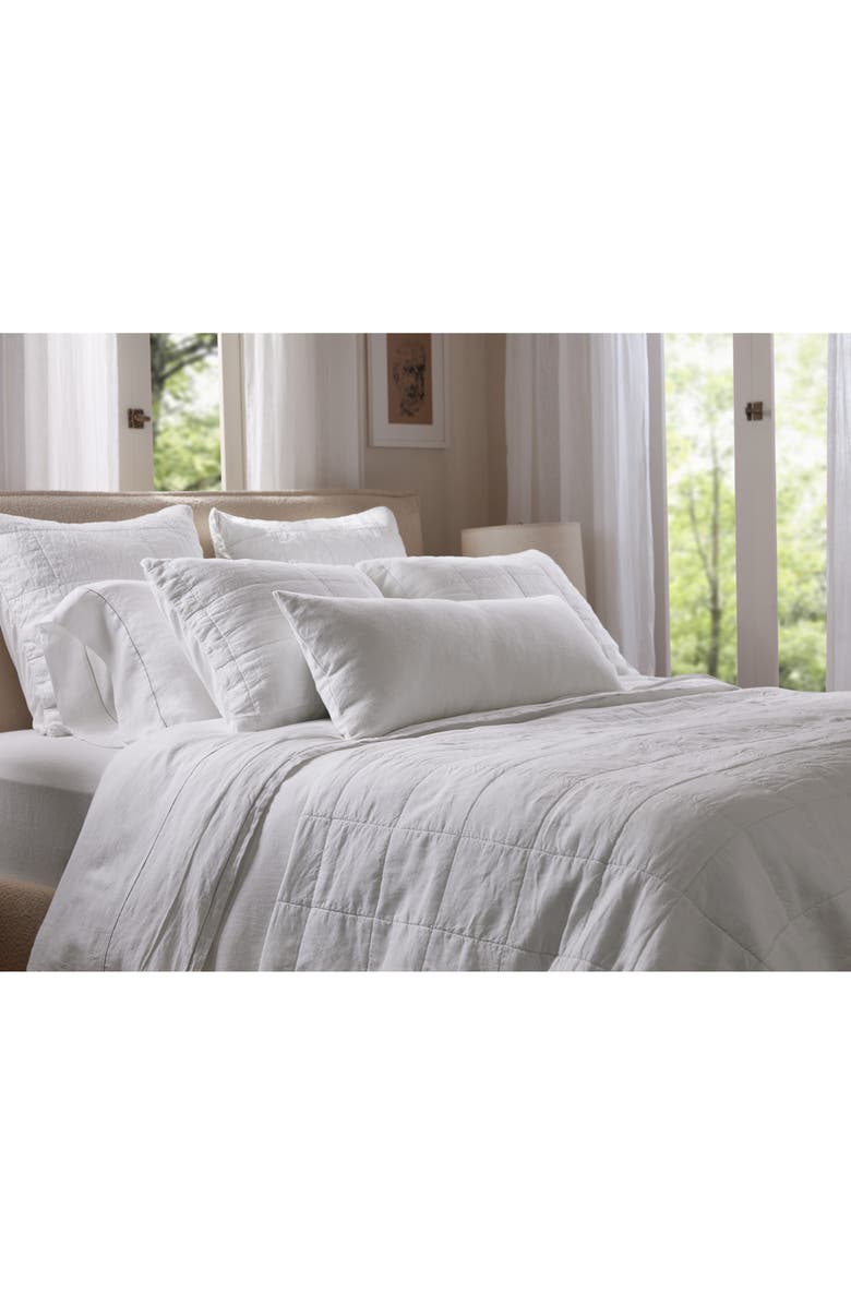 Parachute Washed Linen Lumbar Pillow Cover, Alternate, color, Antique White