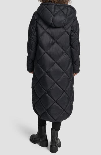 Diamond Quilted Puffer Coat