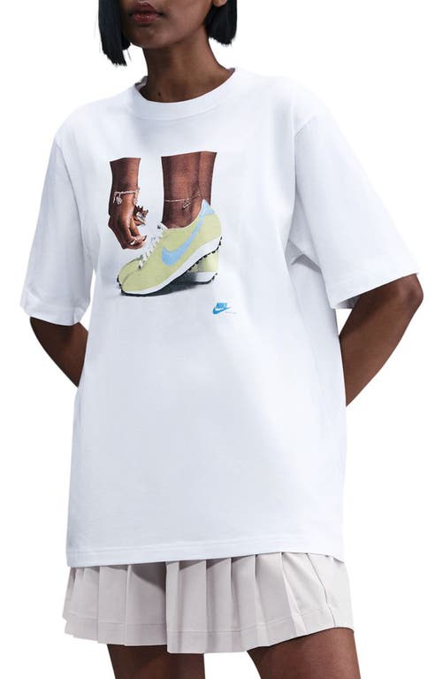 Nike Sportswear Oversize Ld-1000 Graphic T-shirt In White