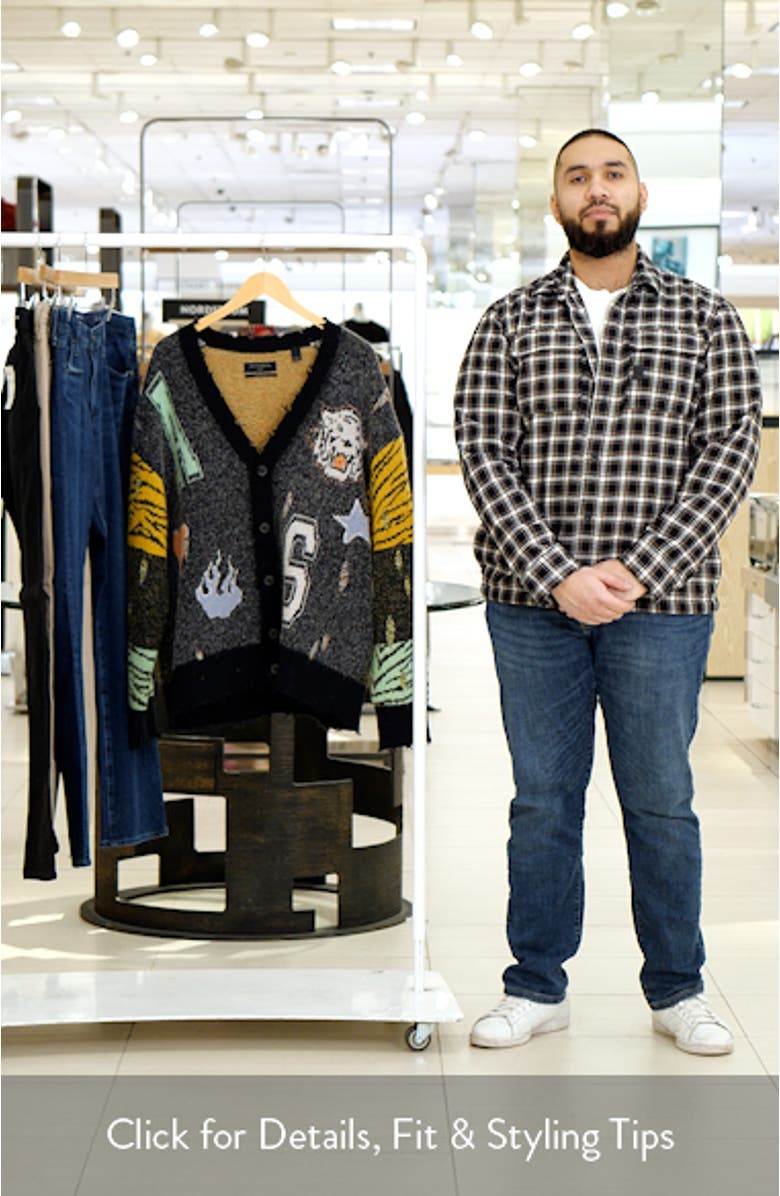 AllSaints Akki Distressed Oversize Cardigan | Nordstrom