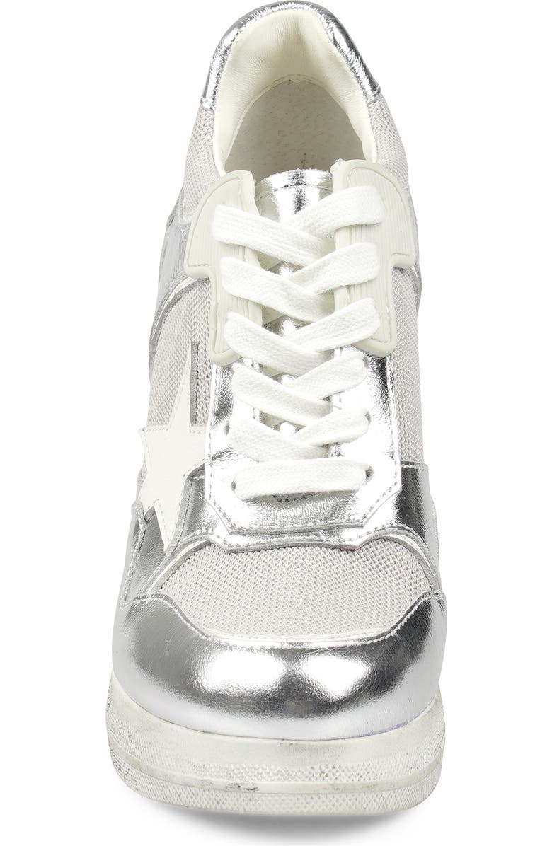 ZIGI Stiletto Platform Pump, Alternate, color, Silver Leather