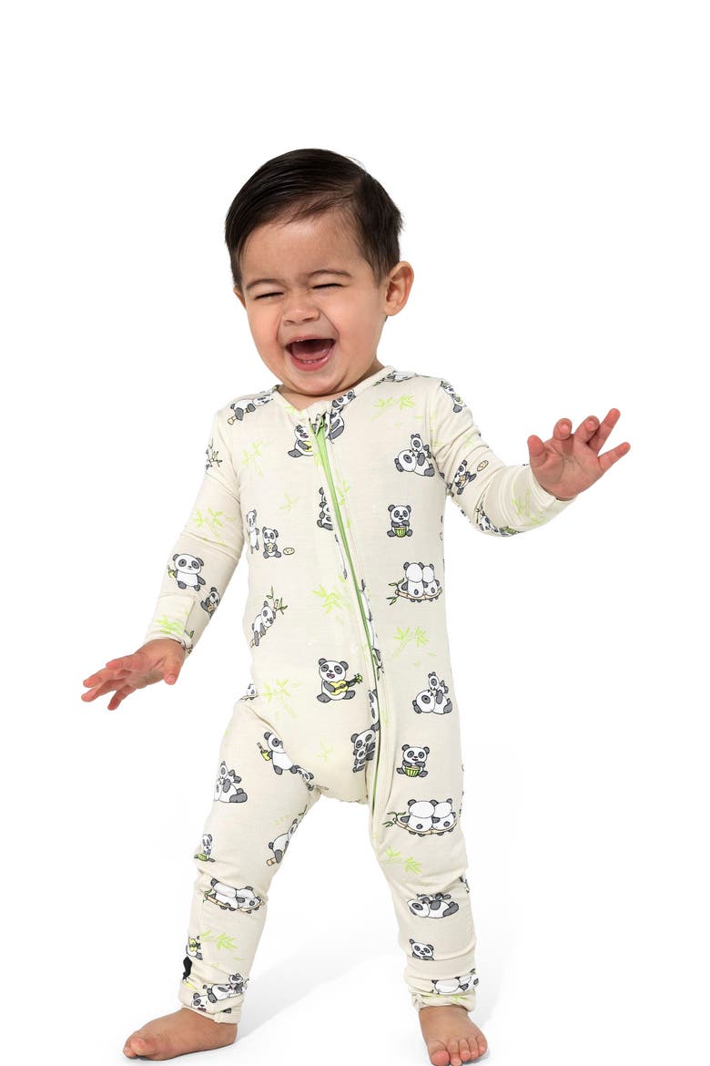Baby Panda Convertible Footie, Alternate, color, PANDA BEAR
