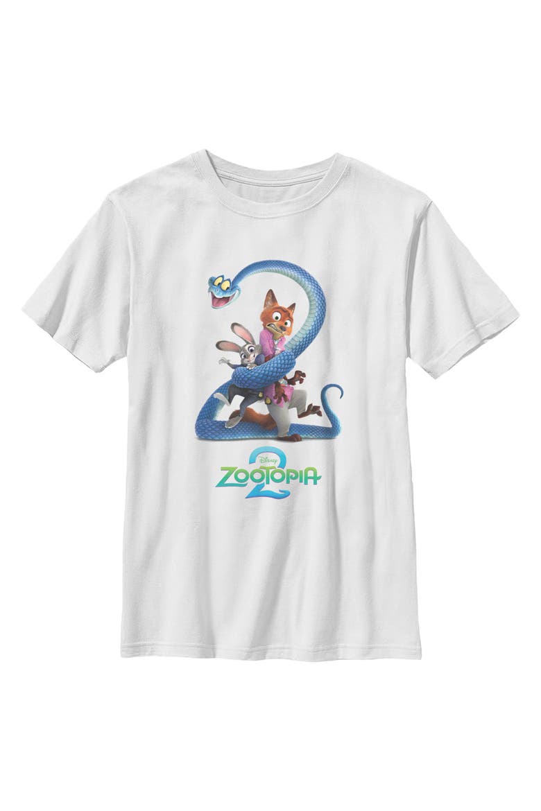 Boy's Zootopia 2 Classic Trio Poses  Graphic T-Shirt, Main, color, White