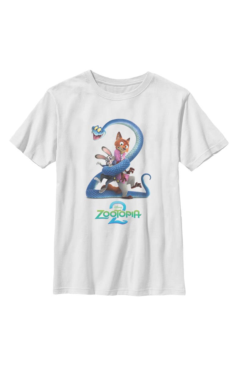 Zootopia 2 Boy's Zootopia 2 Classic Trio Poses Graphic T-Shirt, Main, color, White