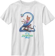 Zootopia 2 Boy's Zootopia 2 Classic Trio Poses Graphic T-Shirt