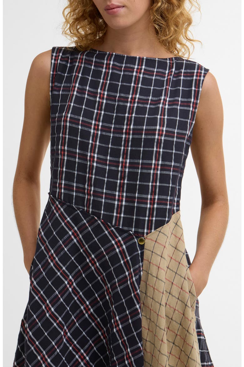 Dalbury Mix Tartan Midi Dress, Alternate, color, MULTI CHECK
