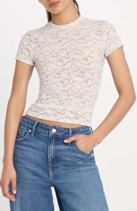 Stretch Lace Baby T-Shirt