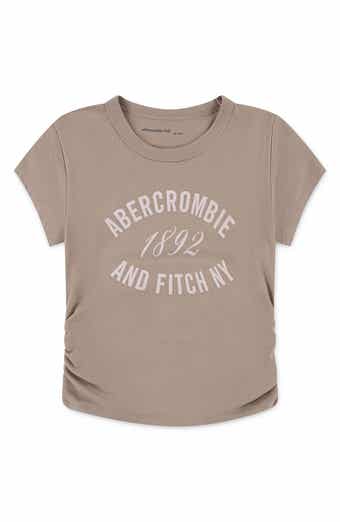 abercrombie kids Kids' Ruched Cotton Blend Graphic T-Shirt