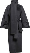 Zimmermann Valiant Wool Blend Coat with Scarf