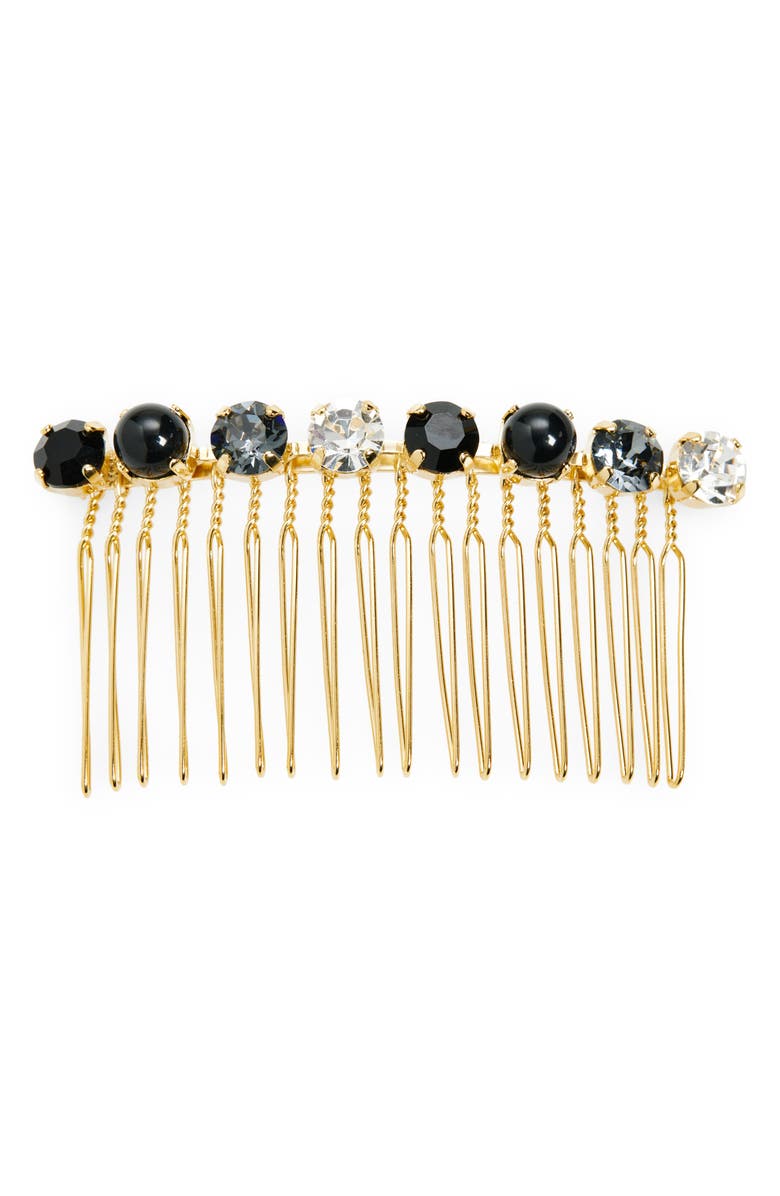 L. Erickson Francesca Hair Comb, Main, color, Black/ Multi