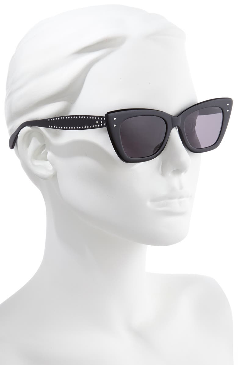 Alaïa 51mm Cat Eye Sunglasses, Alternate, color, 