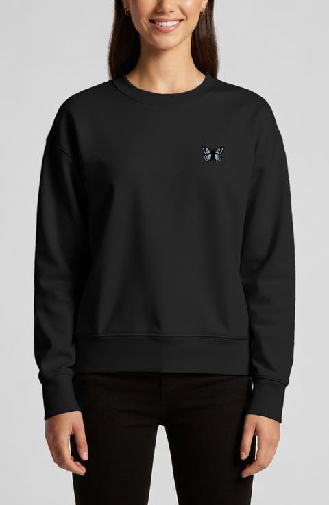 Butterfly Relaxed Fleece Crewneck Sweatshirt