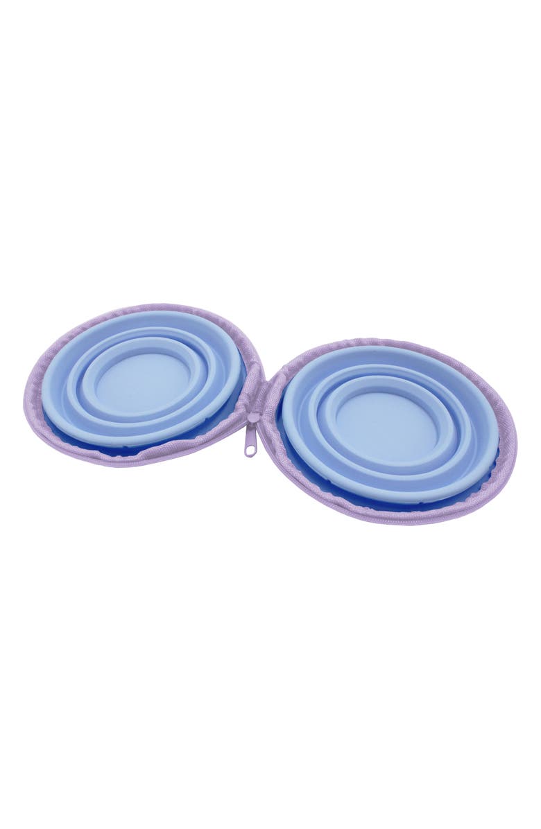 MYTAGALONGS Zipper Double Travel Bowl, Alternate, color, Blue