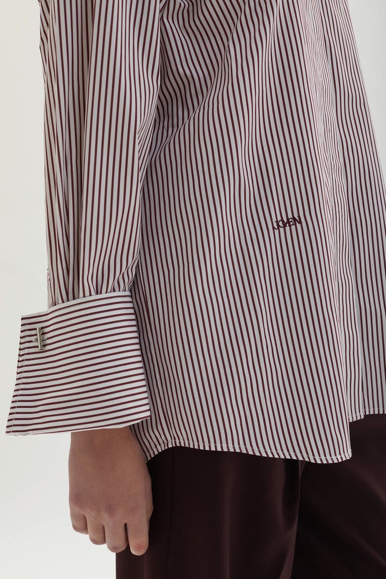 Lowell Shirt, Alternate, color, Plum Stripe