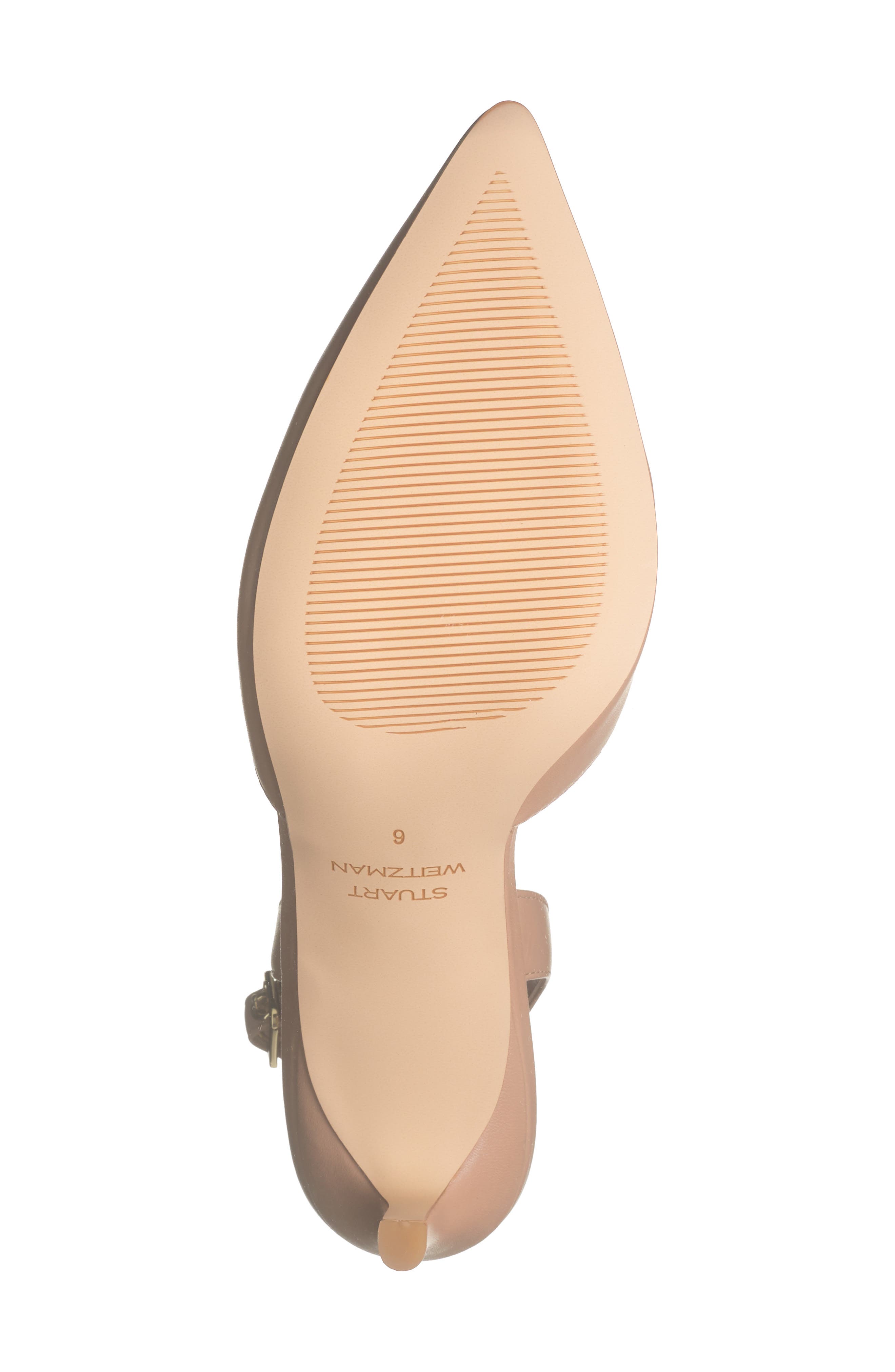 Stuart Weitzman Ryder Slingback Leather Pump, Alternate, color, Golden Beige