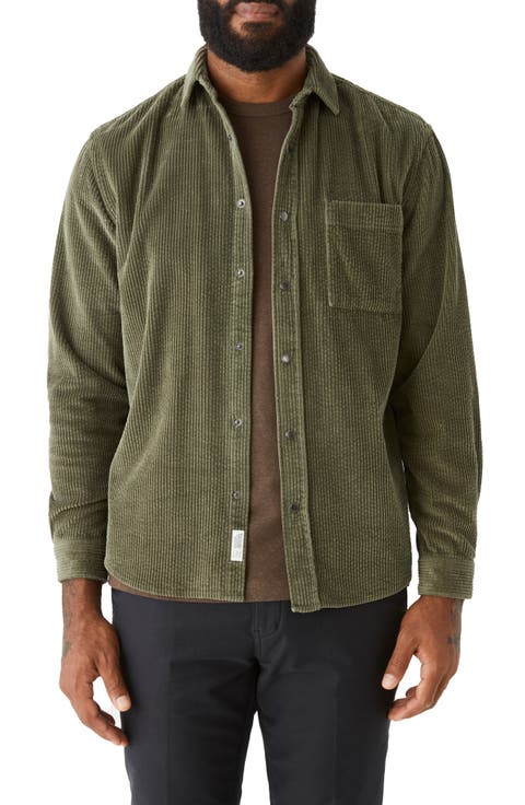 Washed Organic Cotton Corduroy Shirt Jacket