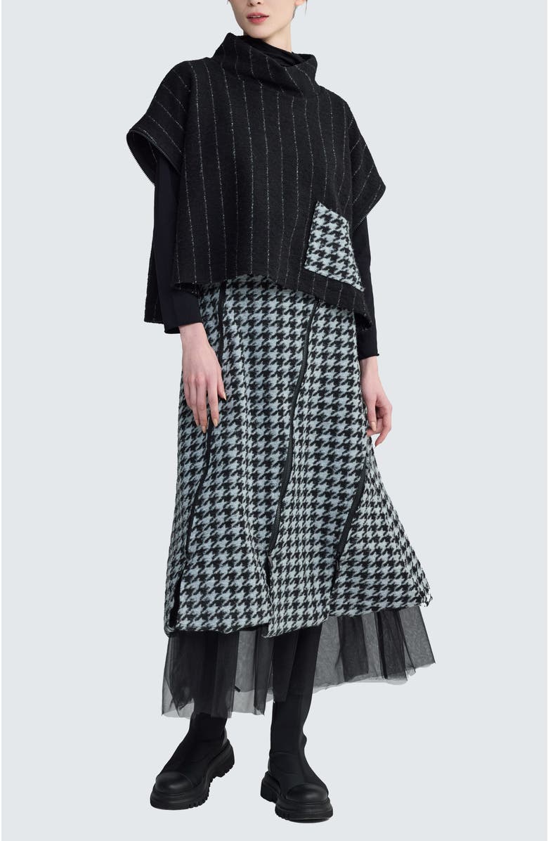 LUUKAA Elara Wool-Felt Pullover, Alternate, color, Monochrome Black