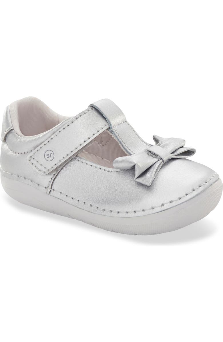 Stride Rite Kids' Faye Mary Jane, Main, color, Silver