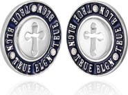 True Religion Logo Stud Earrings