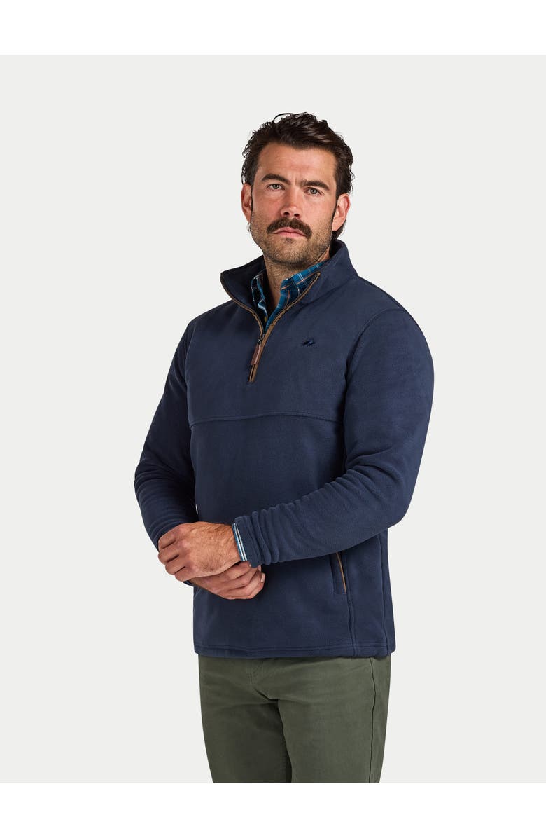 Raging Bull Quarter Zip Fleece Sweatshirt, Alternate, color, Navy