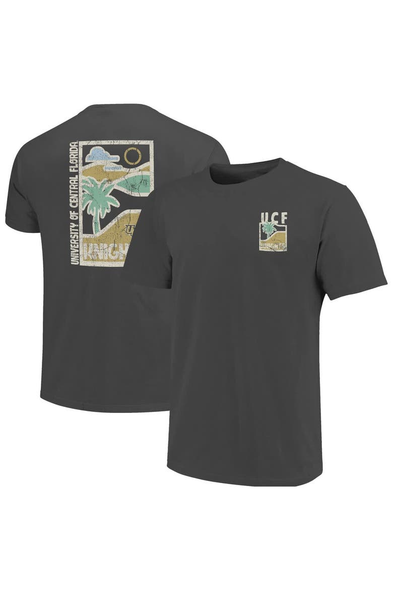 Men's  Graphite UCF Knights Comfort Colors Minimal Vista Distressed Graphics T-Shirt, Main, color, Graphite