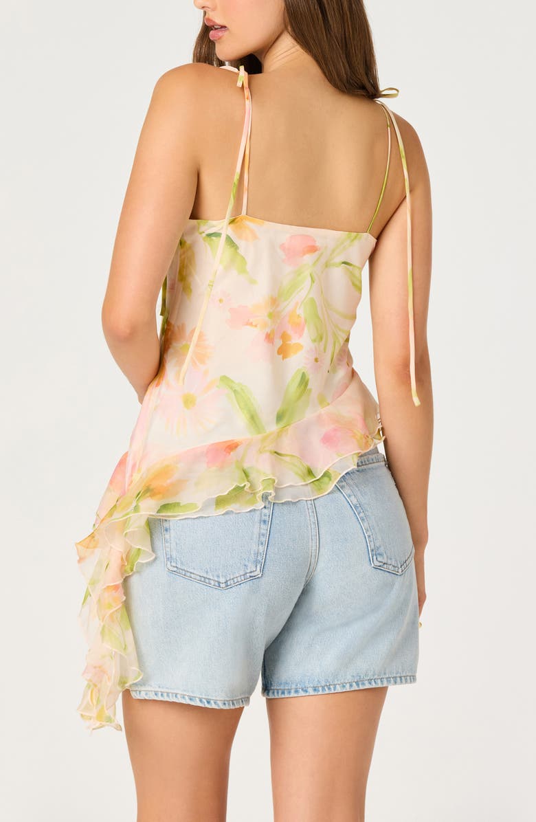 ASTR the Label Mejra Floral Ruffle Top, Alternate, color, Blush Multi Floral