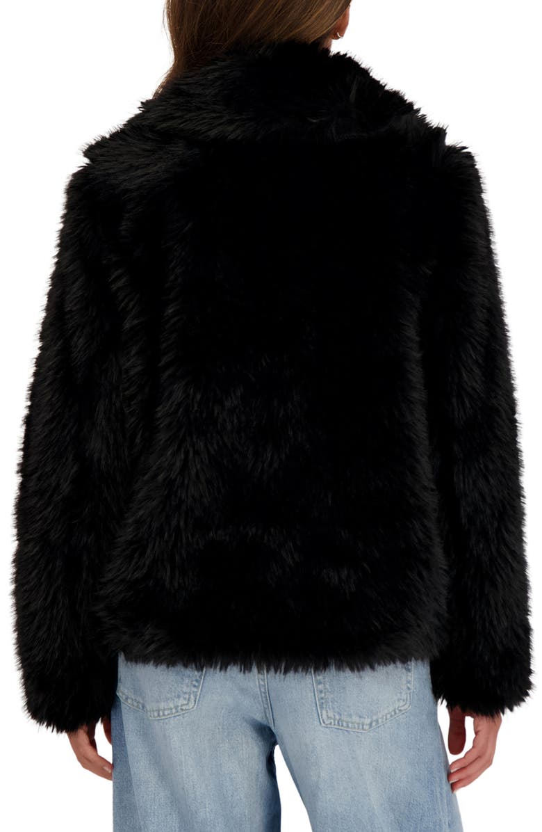 Sebby Faux Fur Blazer, Alternate, color, Black