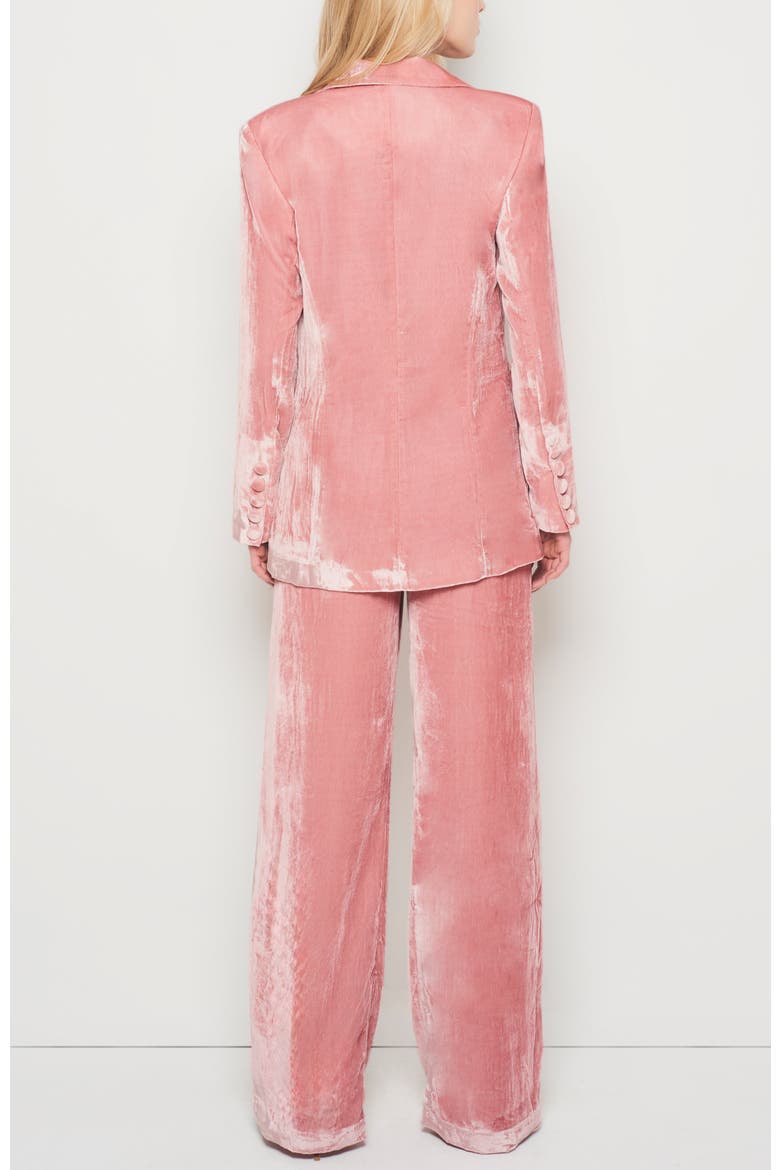 Fiona Velvet Boyfriend Blazer, Alternate, color, Blush Pink
