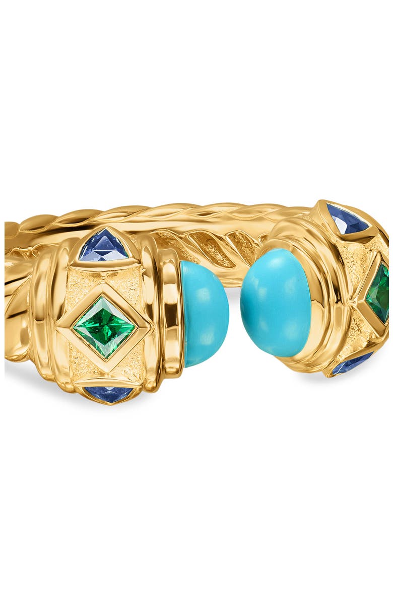 Renaissance Color Ring in 18K Yellow Gold, Alternate, color, TURQUOISE