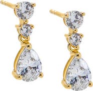 BY ADINA EDEN Shaker Pear Drop Stud Earring
