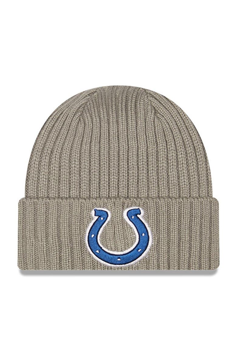 New Era Youth New Era Graphite Indianapolis Colts Core Classic Cuffed Knit Hat, Main, color, 