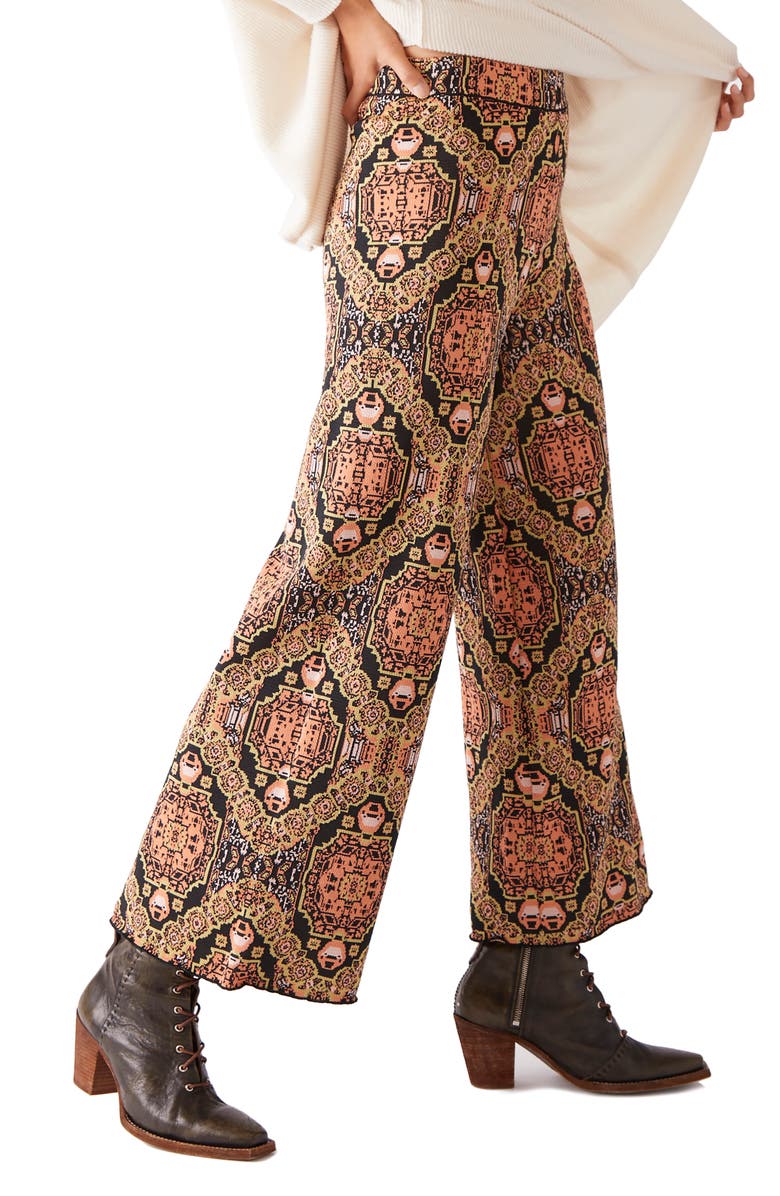 Free People Sun in the West Wide Leg Pants, Alternate, color, 