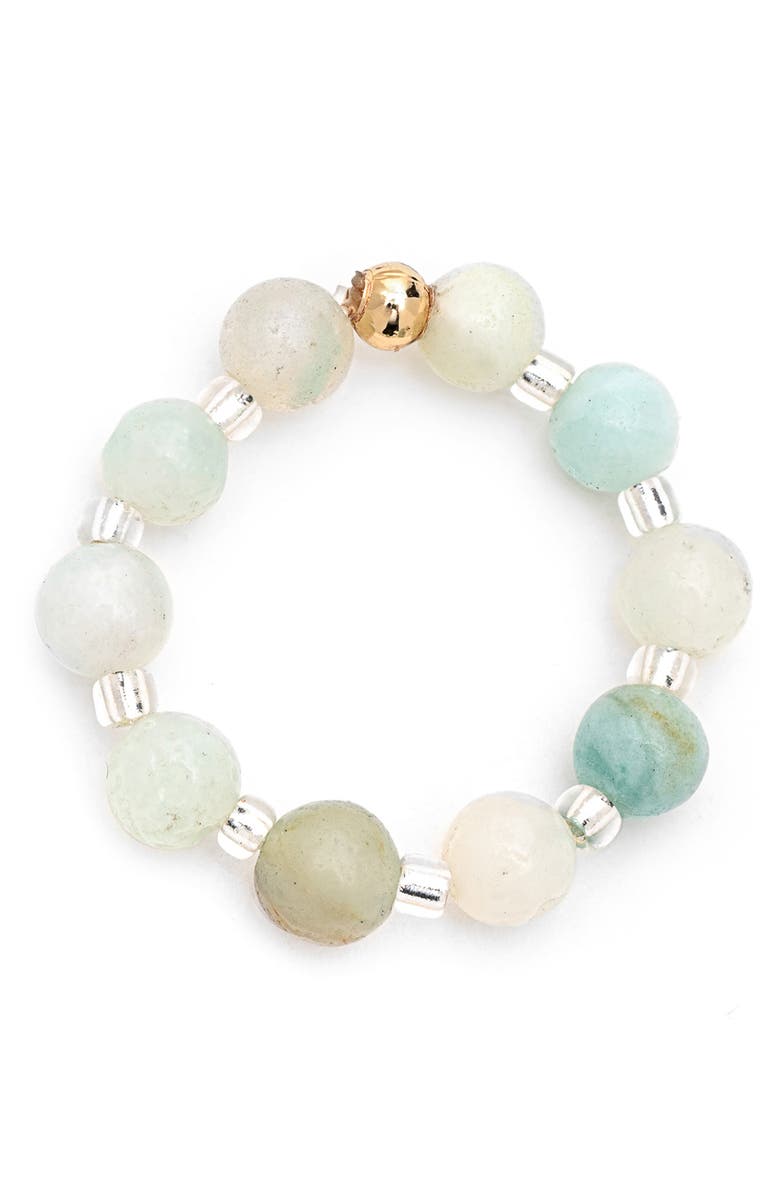 Little Words Project High Tide Beaded Stretch Ring, Alternate, color,