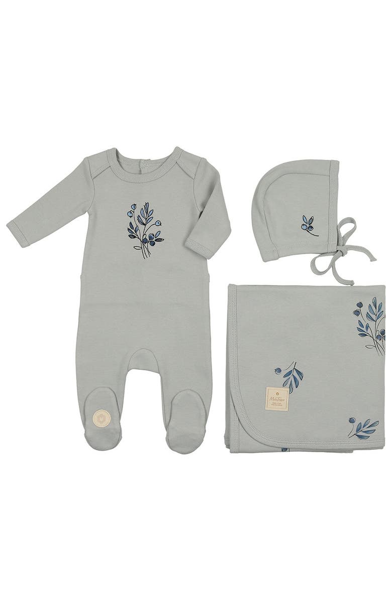 Mon Tresor Bebe Flower Sketch Layette Set, Main, color, 