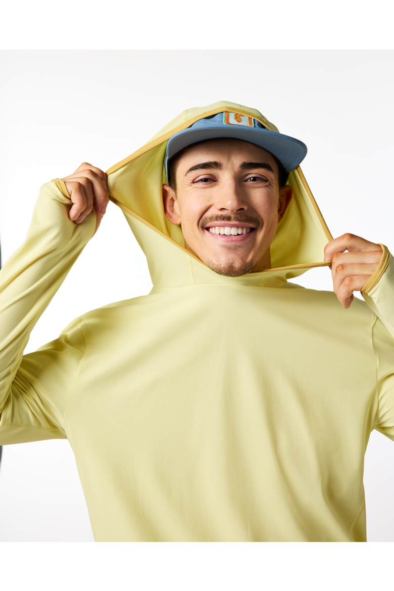 Sombra Sun Hoodie - Men's, Alternate, color, Honeydew