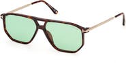 TOM FORD Billie-02 57mm Navigator Sunglasses