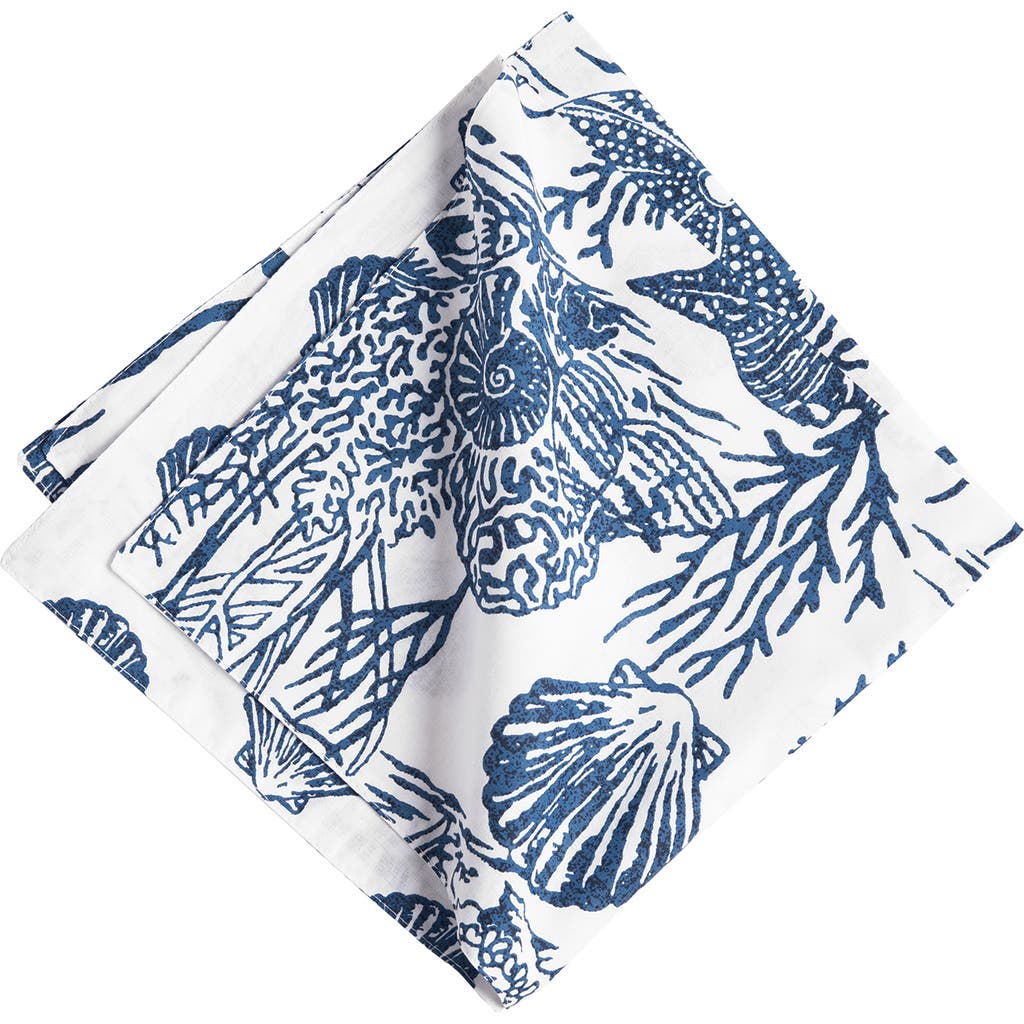 C & F Home C&f Home Reef Shores Napkin Set Of 6 In Blue