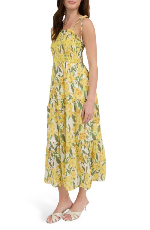 BLU PEPPER BLU PEPPER SMOCKED MIDI DRESS