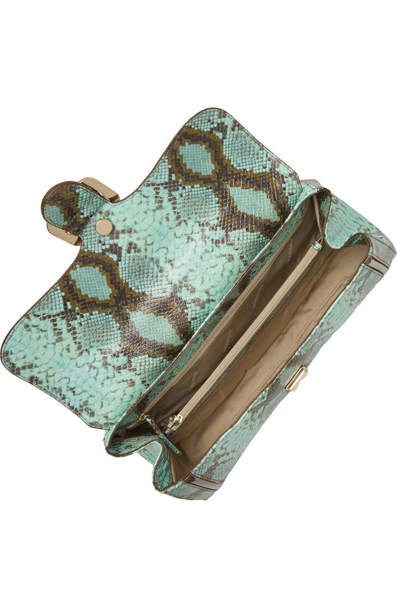 Brahmin Dayan Snake Embossed Leather Top Handle Bag, Alternate, color,