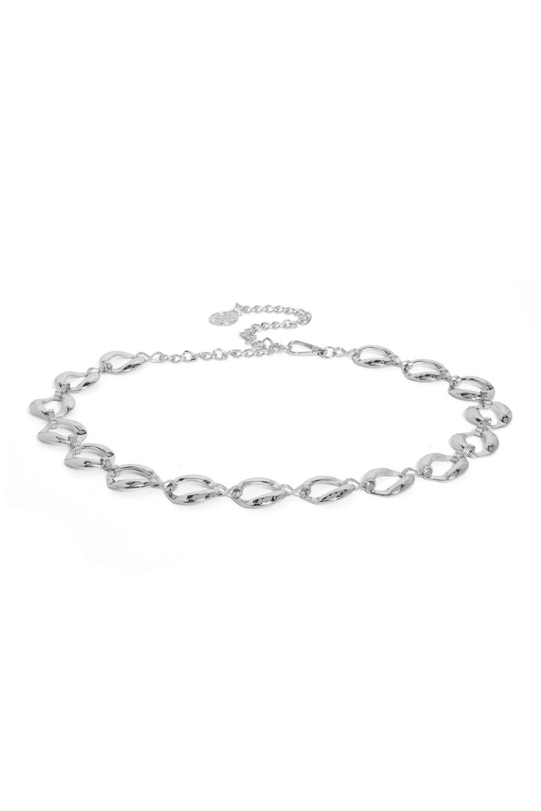 Organic Ring Chain Belt, Main, color, SILVER