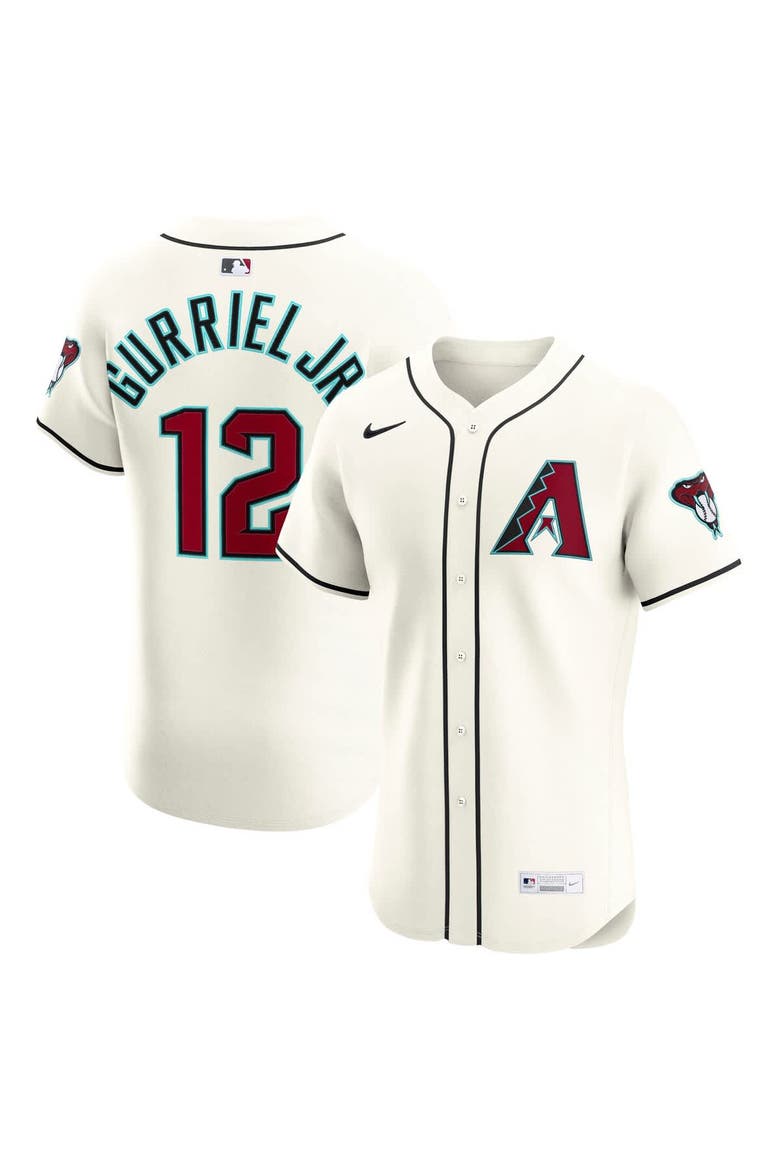 Men's Nike Lourdes Gurriel Jr. Cream Arizona Diamondbacks Home Elite Jersey, Alternate, color, Cream
