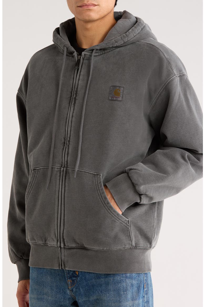 Hooded Vista Jacket, Alternate, color, BLACK GARMENT DYED