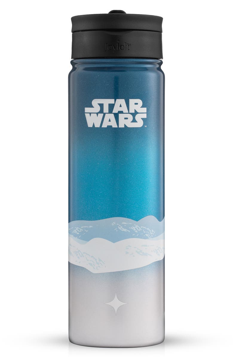 JoyJolt Star Wars Hoth 22-Ounce Stainless Steel Water Bottle, Main, color, Blue