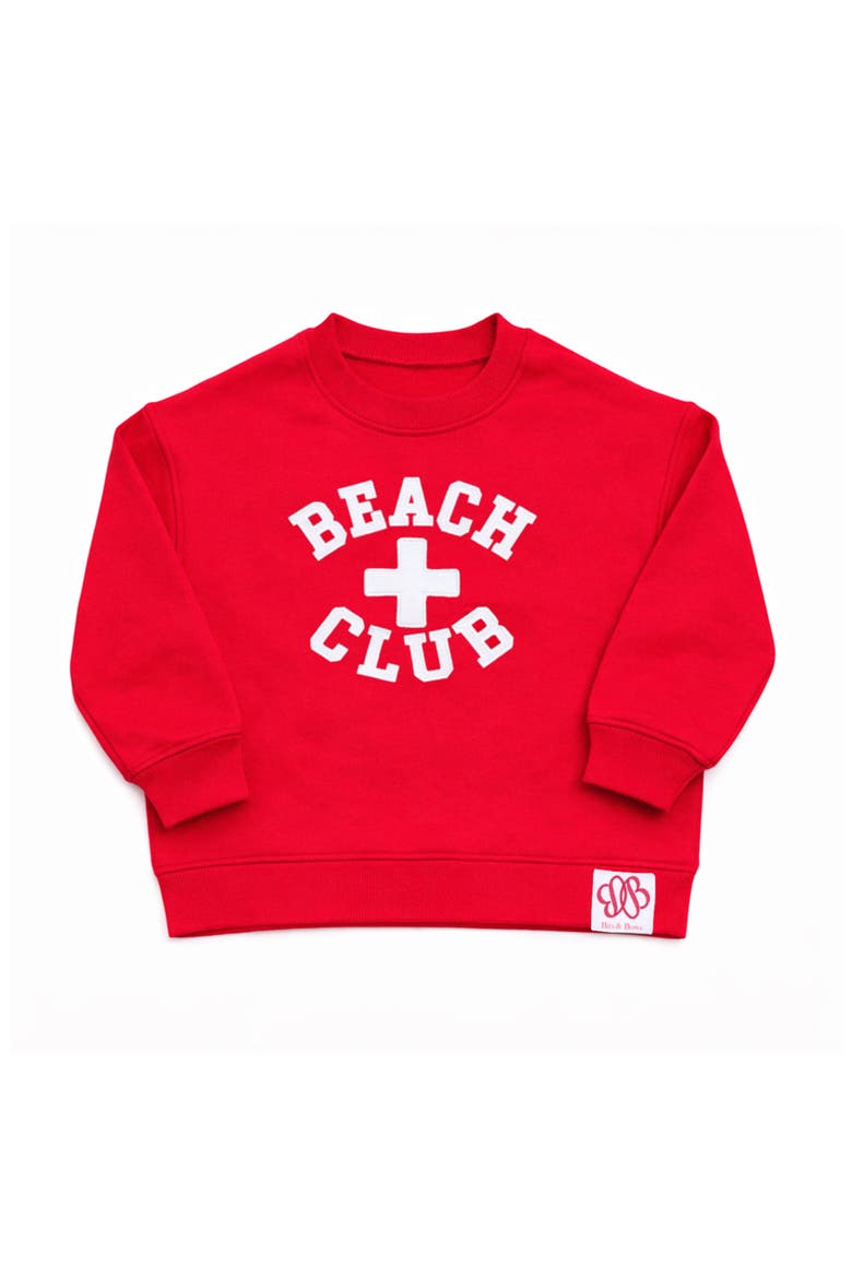Beach Club Sweatshirt, Main, color, Red