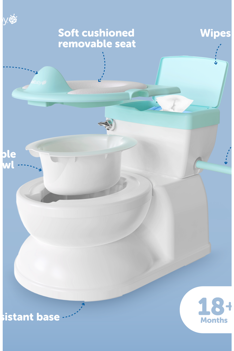 Real Feel 2-in-1 Potty Baby Product, Alternate, color, Gray