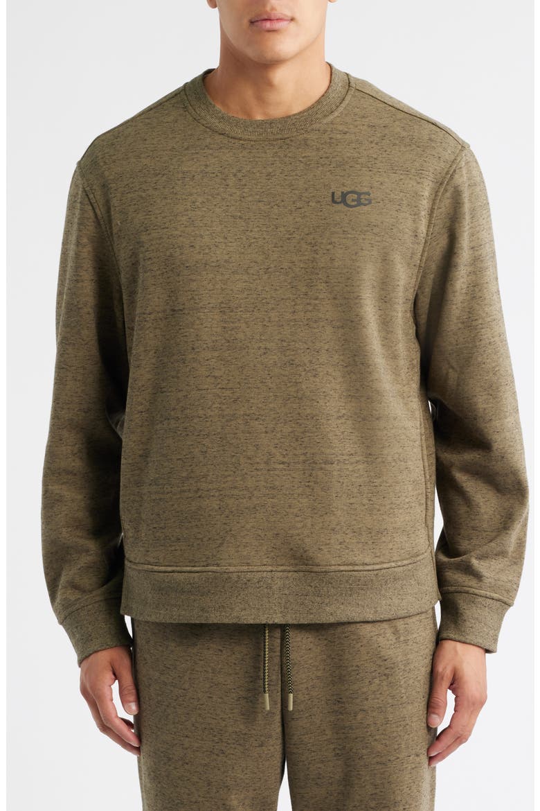 Nyles Relaxed Sweatshirt, Alternate, color, BURNT OLIVE HEATHER